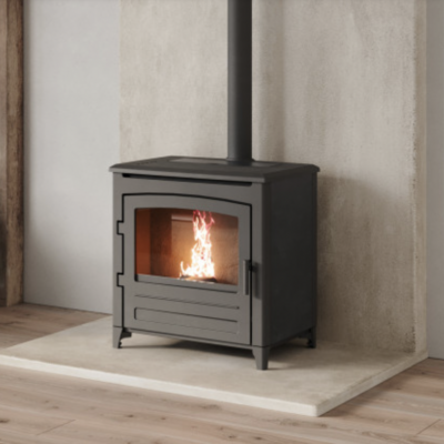 Pelletkachel ROCCO van NORDIC in de showroom