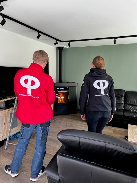 pelletkachel met hoog rendement en strak design