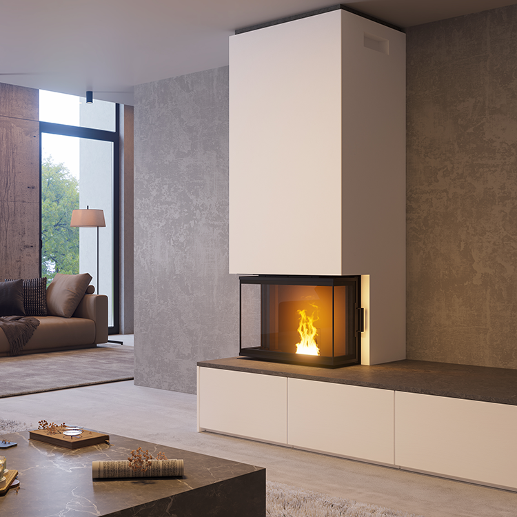 Nordic Fire Inbouw met 3 zijdige ruit